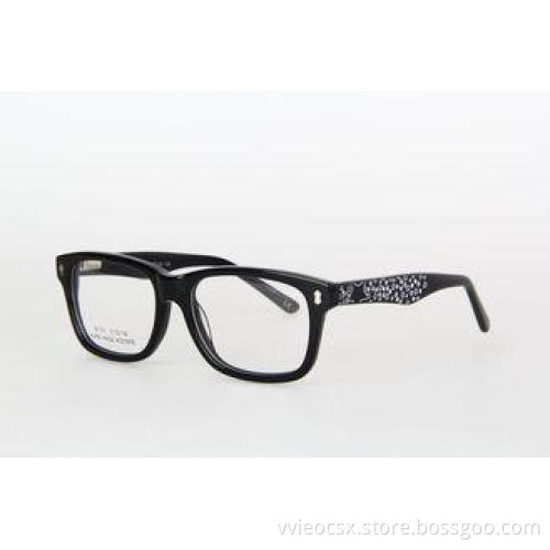 Fashionable Cute Womens Acetate Optical Frames For Oval Fac